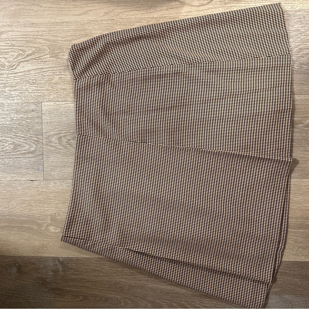 Tahari ASL Mini Skirt in Brown and Black